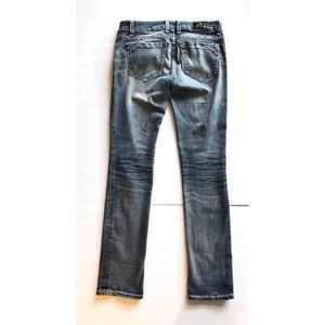 Buckle Black Straight Blue Jeans 28 x 32